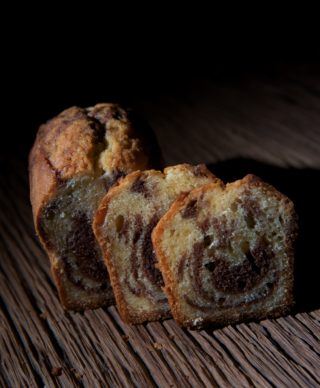Cake marbré au chocolat